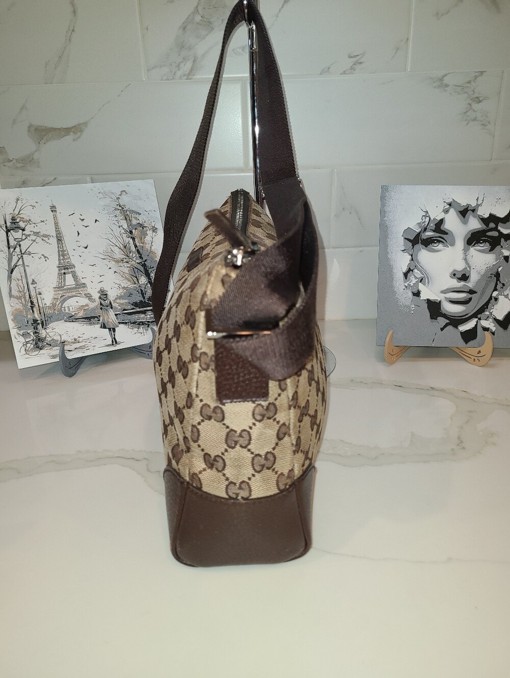 Gucci Vintage Brown GG Supreme Canvas Crossbody - Picture 4 of 15
